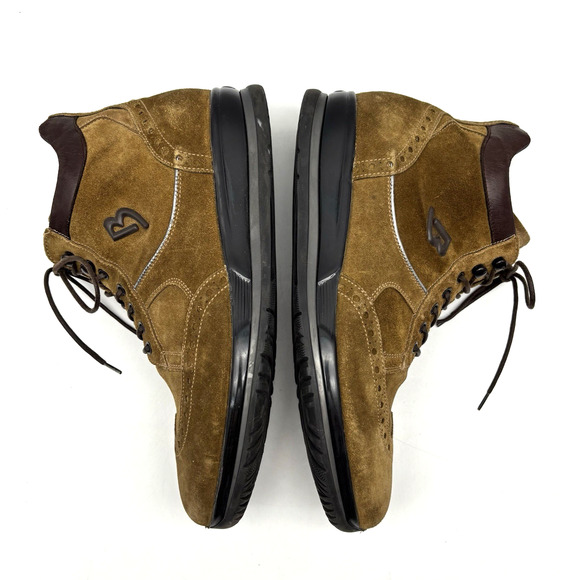 Barracuda 2120 Brown Suede Leather Wingtip Hightop Lace Up Oxfords Men US9B EU43 - Picture 11 of 16